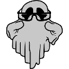 Sunglasses Ghost Comic Halloween