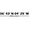 Coordonnées de Malaga