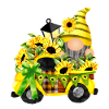 Camion Tournesol Clipart Gnome