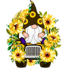 Sonnenblumen-LKW-Gnom