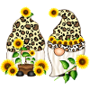 Gnomes Sunflower Leopards Gift