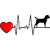 Heather Terrier Heartbeat Black