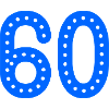 60 ÅR. 60 ÅRS JUBILÆUM. JUBILÆUM 60 ÅR. 60