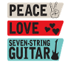 Peace Love Seven-String Guitar Music