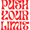 Push Your Limits Psychedelic Lettering