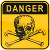 halloween danger skull