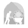 Man with moon