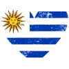 Uruguay Flag Heart