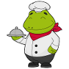 Frog Cook Serving Bell Cooking