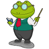 Frog Teacher Book School