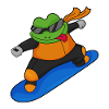 Frog Snowboarder Snowboard
