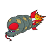 Serpent avec fusée