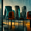 futuristic city scene