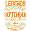 2015 September Birthday Legend