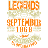 1968 September Birthday Legend