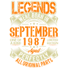 1987 September Birthday Legend