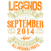 2014 September Birthday Legend
