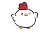 Facilement distrait par les poulets