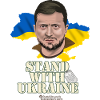 Zelenskyi T-Shirt Design Stand with Ukraine
