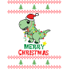 Noël Mignon Dinosaure Kawaii