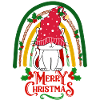 Chat doux de Noël kawaii