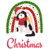 Bobtail Christmas English Sheepdog