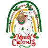 Christmas llama and sloth