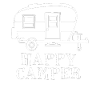 Glückliche Camper Urlaub