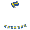 Jag pratar svenska. weiß