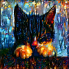 Art cat, kitten