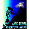 Mountainbike limit behind adventure ahead