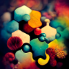 A puzzle with molecules