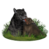 Panther with her child