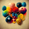 A puzzle with molecules