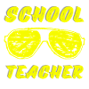 school teacher yellow sunglasses