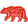 Red bear totem of nature