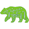 Nature totem green bear