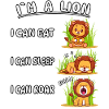 Lion Shirtdesign Funny Quotes