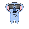 Koala with sunglasses