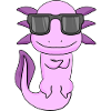 Axolotl with sunglasses
