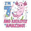 Sweet Axolotl 7th Birthday Gift