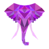 Polygone Poly Bas Éléphant