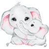 Elephant Family Mama Baby T-Shirt