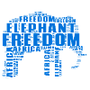 Elephant Family Mama Baby Africa
