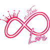 Infinity sign neon endless love