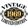 Vintage 1969 55th Birthday Men Women 55 Years Old