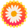 Flower Power 60s 70s Daisy