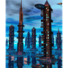 Science Fiction City Future