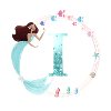 Customizable Monogram I Mermaid