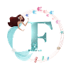 Customizable Monogram F Mermaid